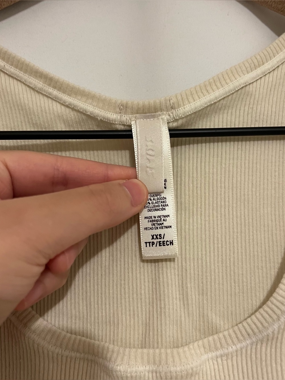Skims Cotton Rib Tank Top - Picture 3 of 4